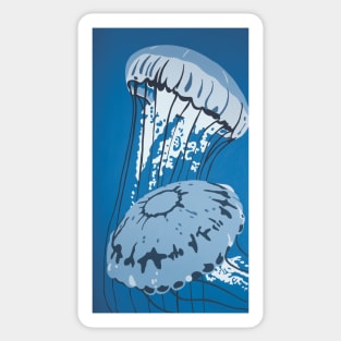 Jellyfish DEEP BLUE SEA Sticker